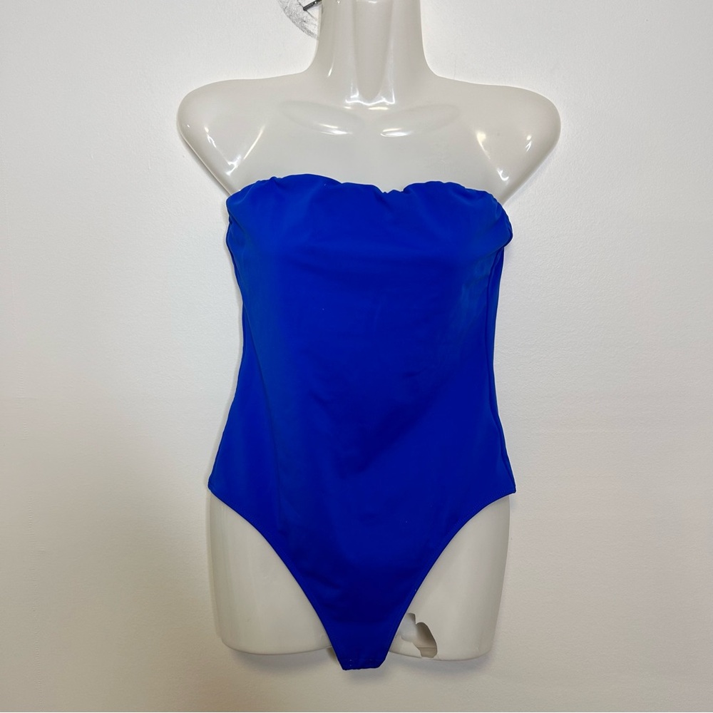 ◾️Aritzia Babaton Contour Strapless Blue Bodysuit - Picture 6 of 7